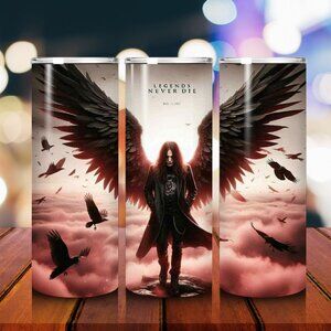 Ozzy Osbourne Inspired 20oz Tumbler w/ Metal Straw